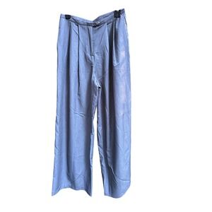 Wild Fable Women's Gray Pleated Wide Leg Pants Size Small